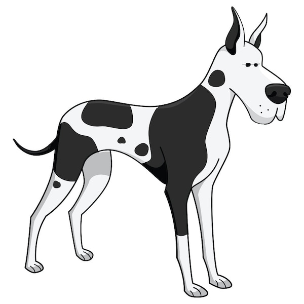 Signmission Great Dane Dog Decal, Dog Lover Decor Vinyl Sticker D-12-Great Dane - main